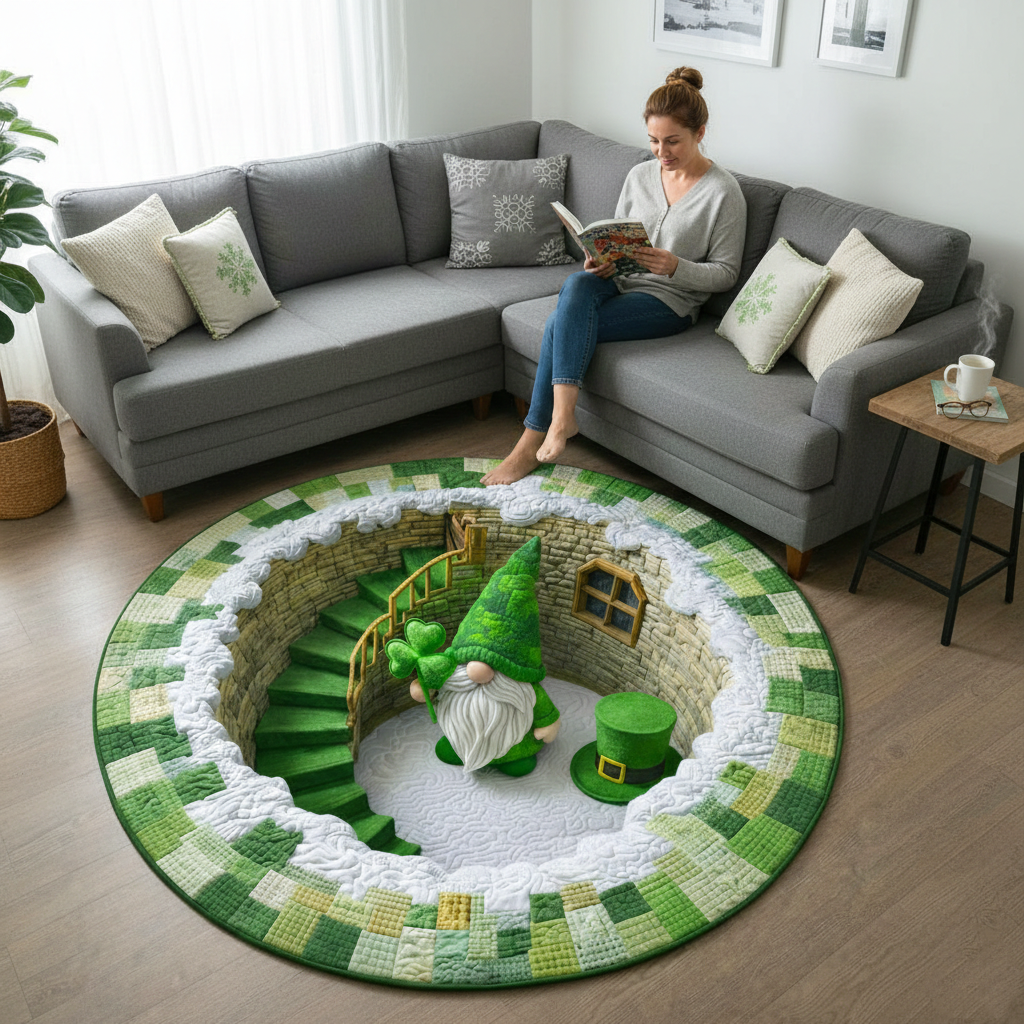 Patrick Day Quilted Round Mat