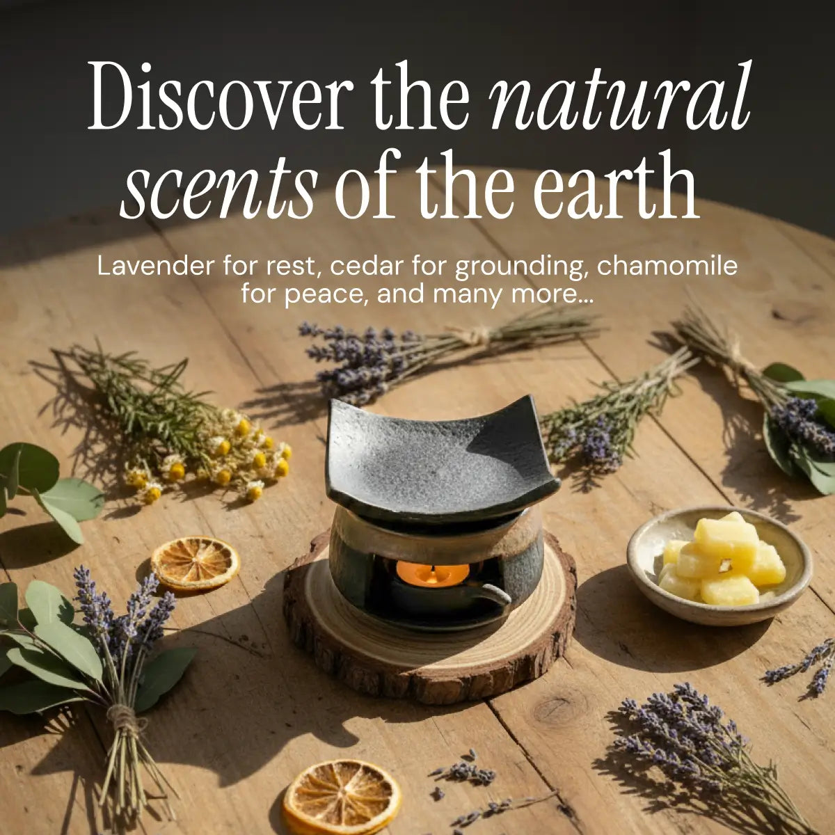 Ceramic Burner Kit for Incense & Herbs