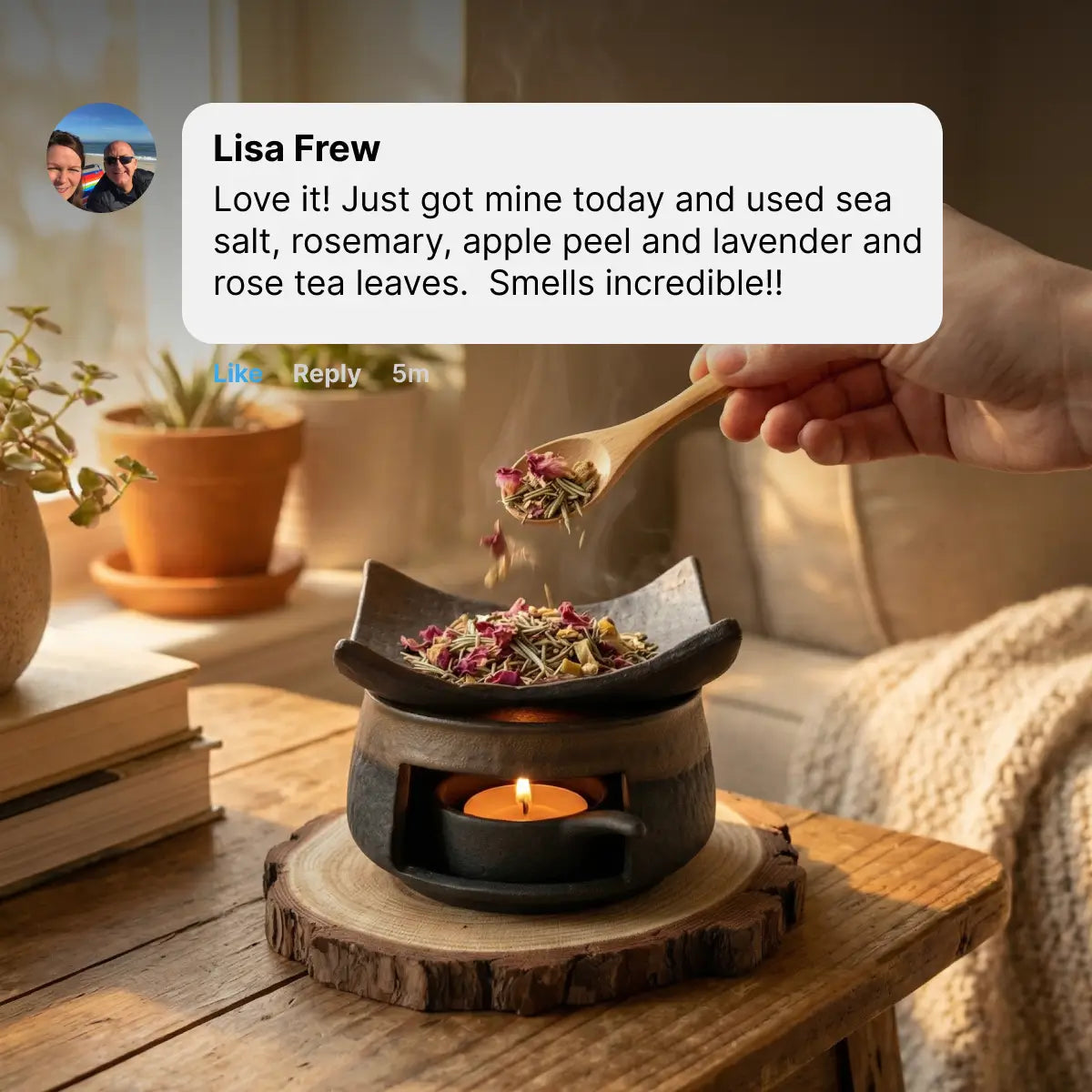 Ceramic Burner Kit for Incense & Herbs