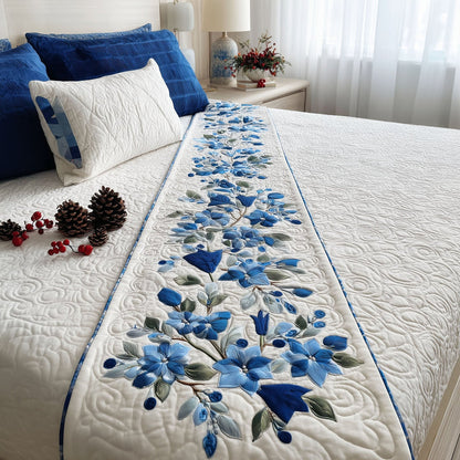 Holiday Sparkle Quilted Bed Runner