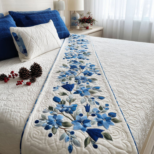 Holiday Sparkle Quilted Bed Runner