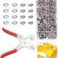 Metal Snaps Buttons with Fastener Pliers Press Tool Kit