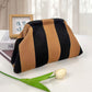 Women‘s Striped Diamond Dot Cloud Handbag