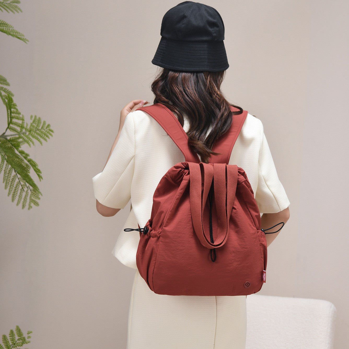 💃Women's Large Capacity Drawstring Tote Backpack