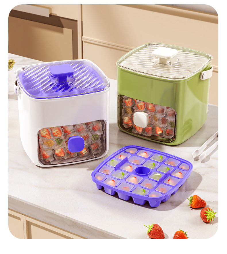 Ice Maker & Storage Bin -Instant Ice Cubes in Seconds