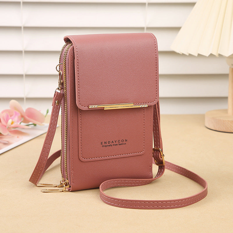 Women's Leather Cell Phone Bag