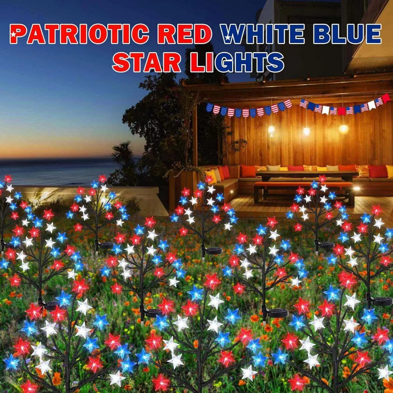 Solar 4th of July Stake Lights