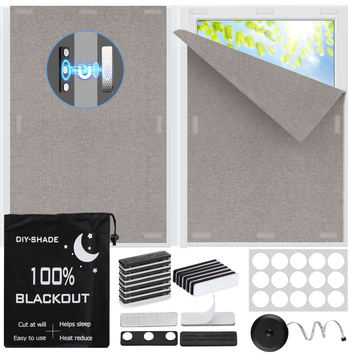 Magnetic Black Out Window Cover