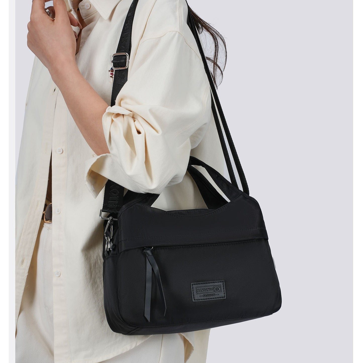 Lightweight Large Capacity Multi-layer Crossbody Bag