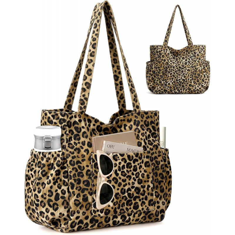 Large Multiple Pockets Corduroy Bag