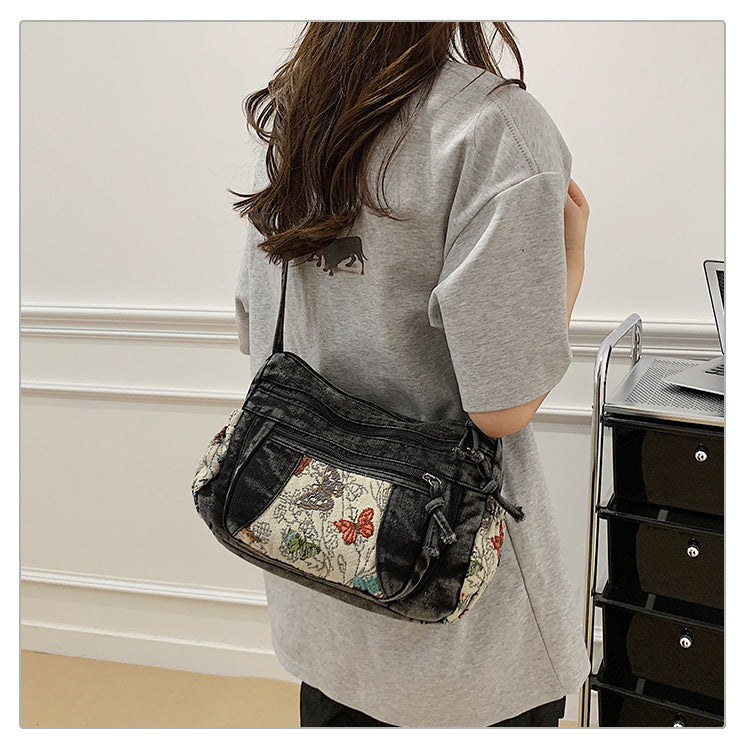 Casual Fashion Multi-Pocket Butterfly Design Bag