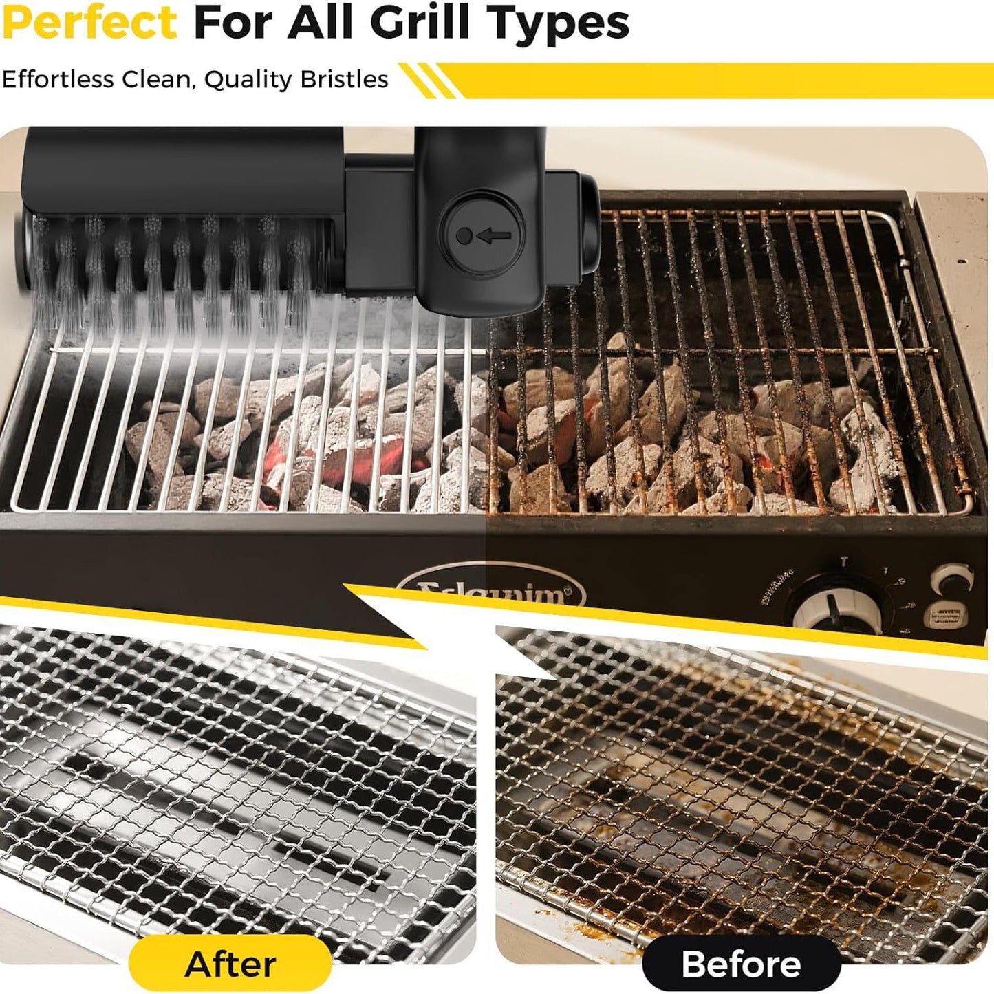 BBQ Cleaner Safe Electric Grill Brush