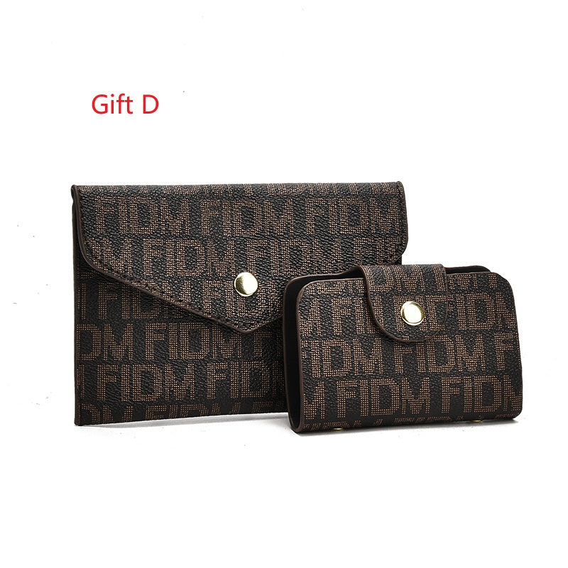 3 PCS Women's Elegant Embroidered Pattern Tote Bag