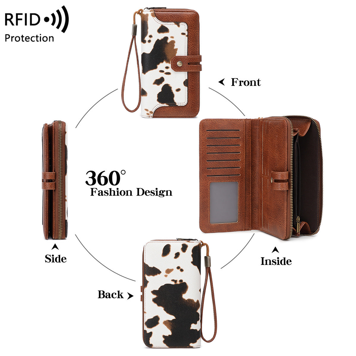 RFID Blocking Leather Wallet