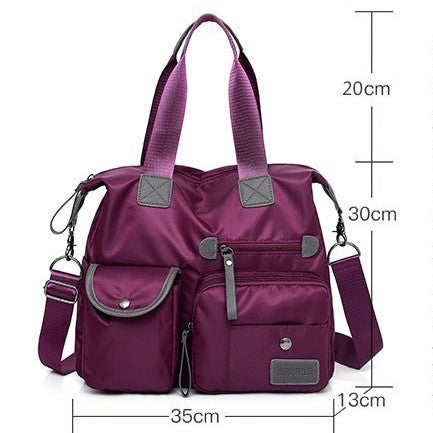 Large Capacity Waterproof Multi-Pocket Tote Bag