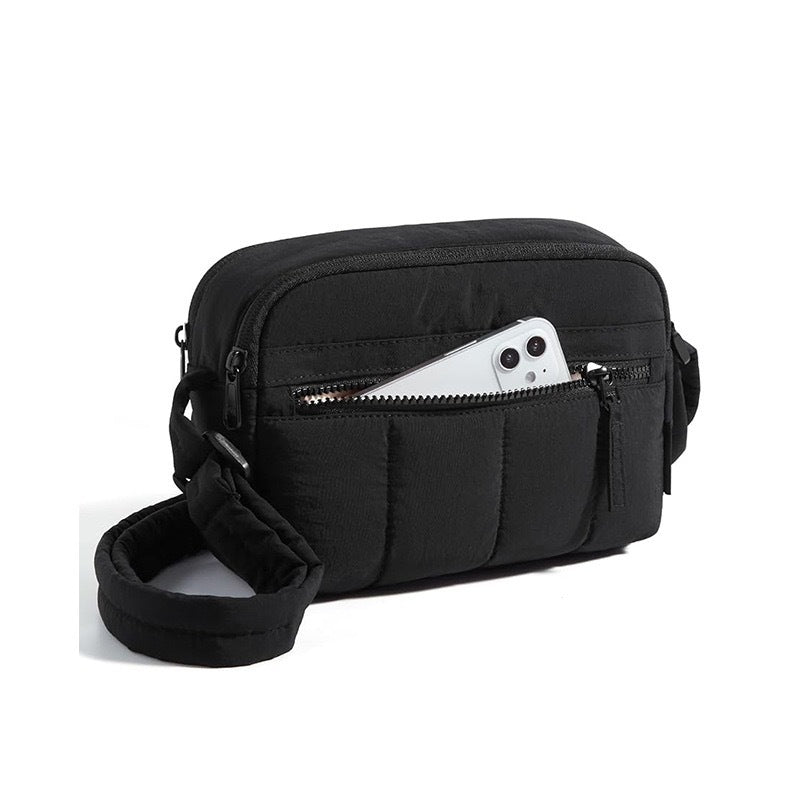 Nylon Lightweight Puffer Crossbody Bag for Women
