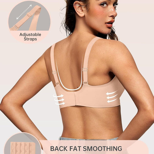 Deep V Wireless Soft Support Push Up Bras