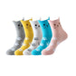 Cute Cat Ear Paw Animal Face Socks 5 Pairs