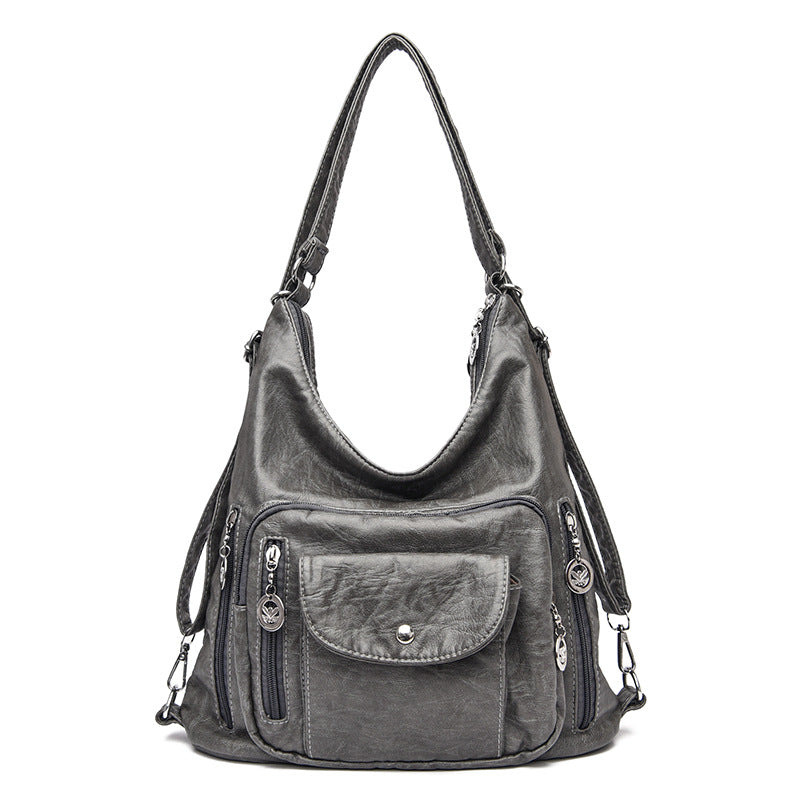 Women's Convertible Multi-Pocket Shoulder Bag