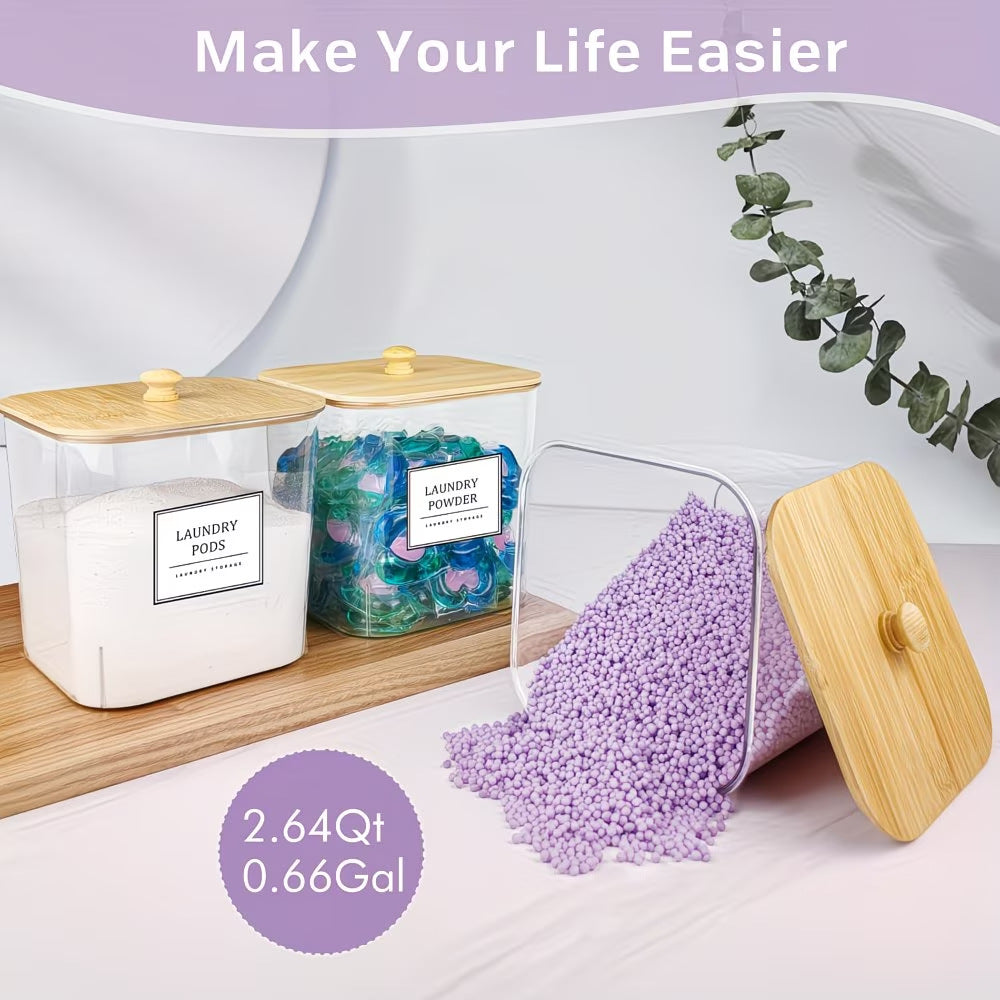 Clear Laundry Room Storage Pods Container
