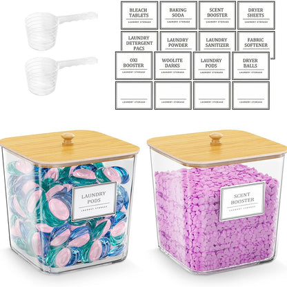 Clear Laundry Room Storage Pods Container