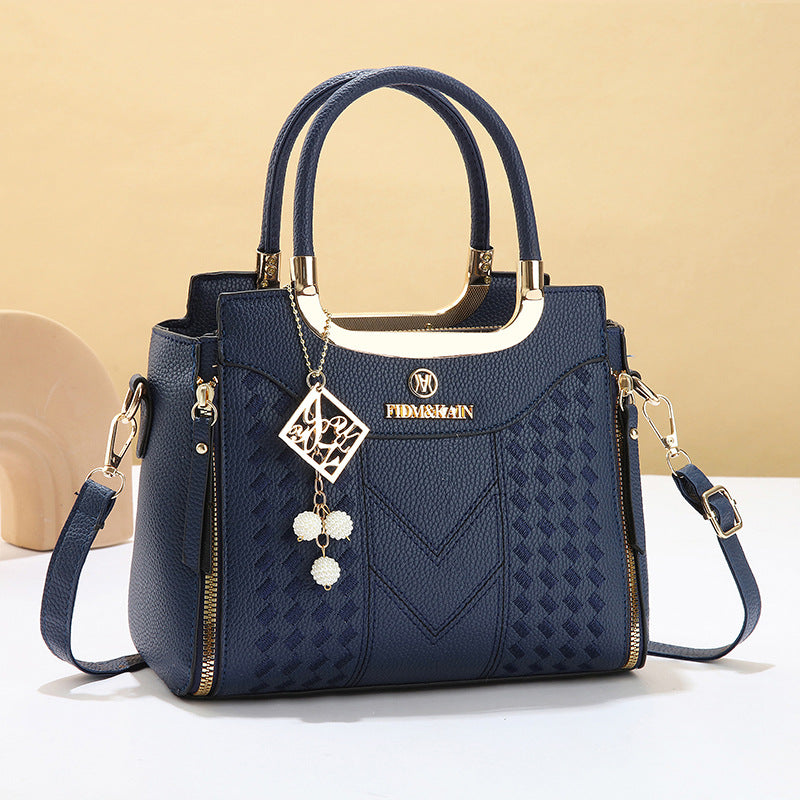 3 PCS Women's Elegant Embroidered Pattern Tote Bag