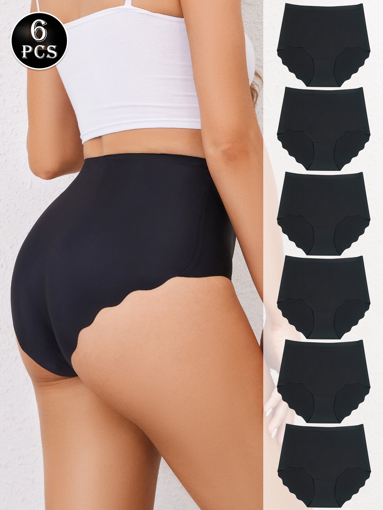 6 PCS Magic Seamless Comfort High-Waist Underwear