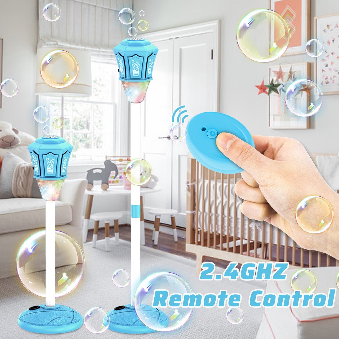 Automatic Bubble Machine for Kids - Bubble Maker with Lights