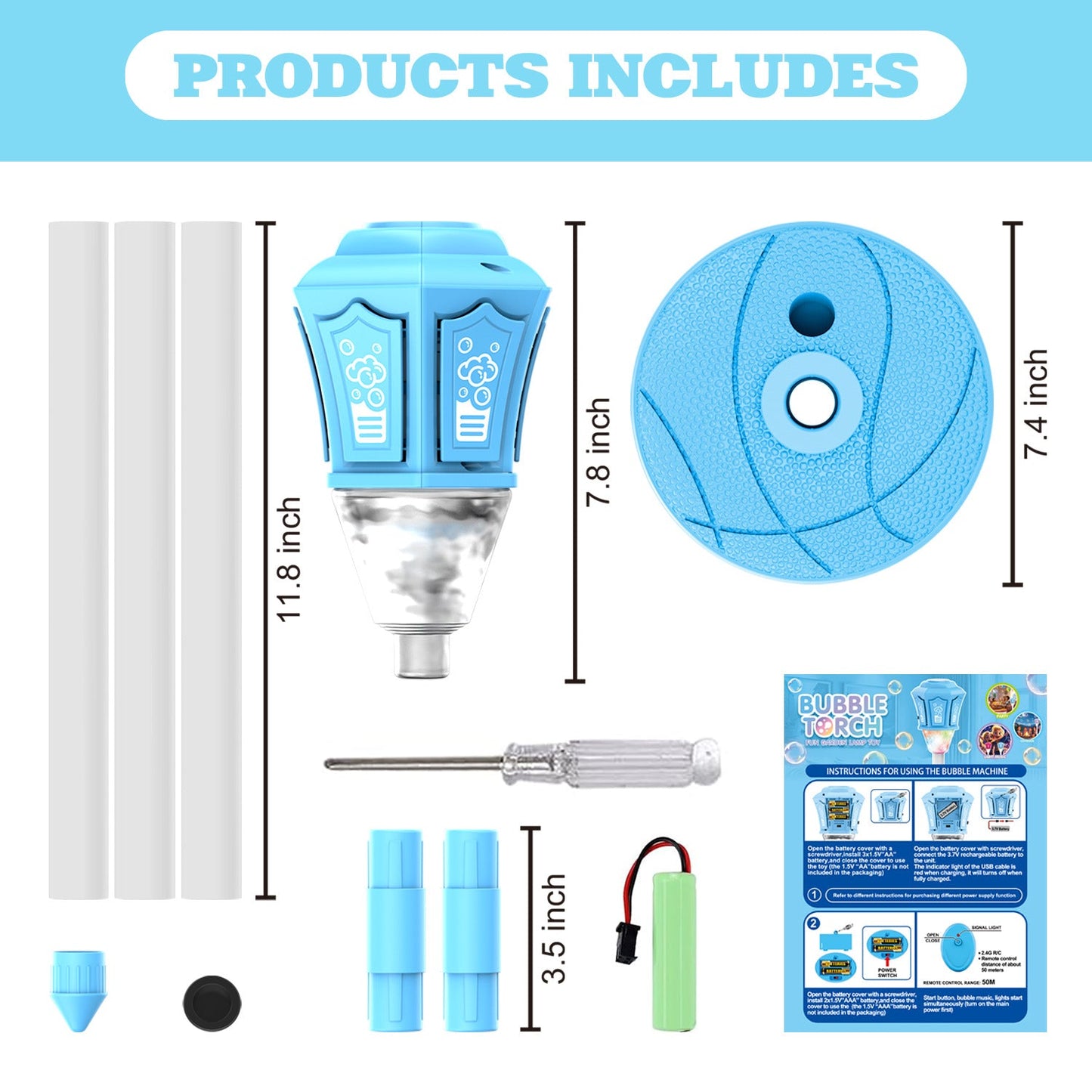 Automatic Bubble Machine for Kids - Bubble Maker with Lights