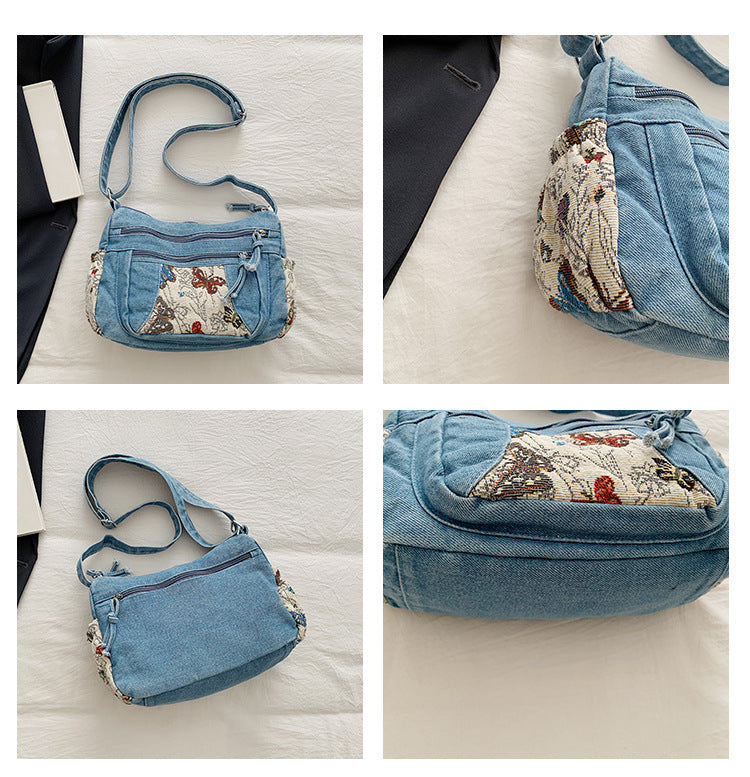 Casual Fashion Multi-Pocket Butterfly Design Bag
