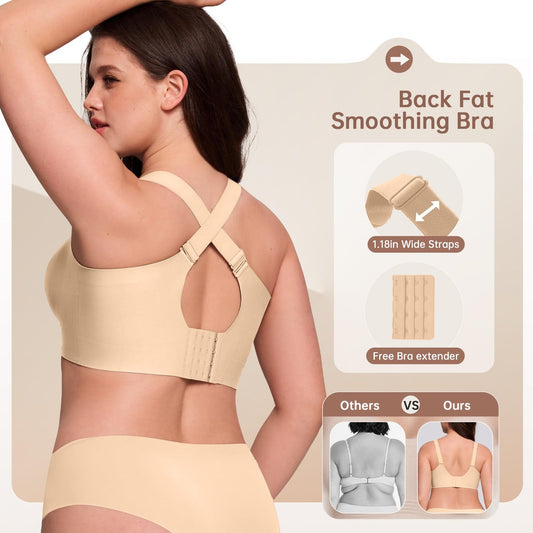 No Underwire Supportive Wireless Plus Size Bra