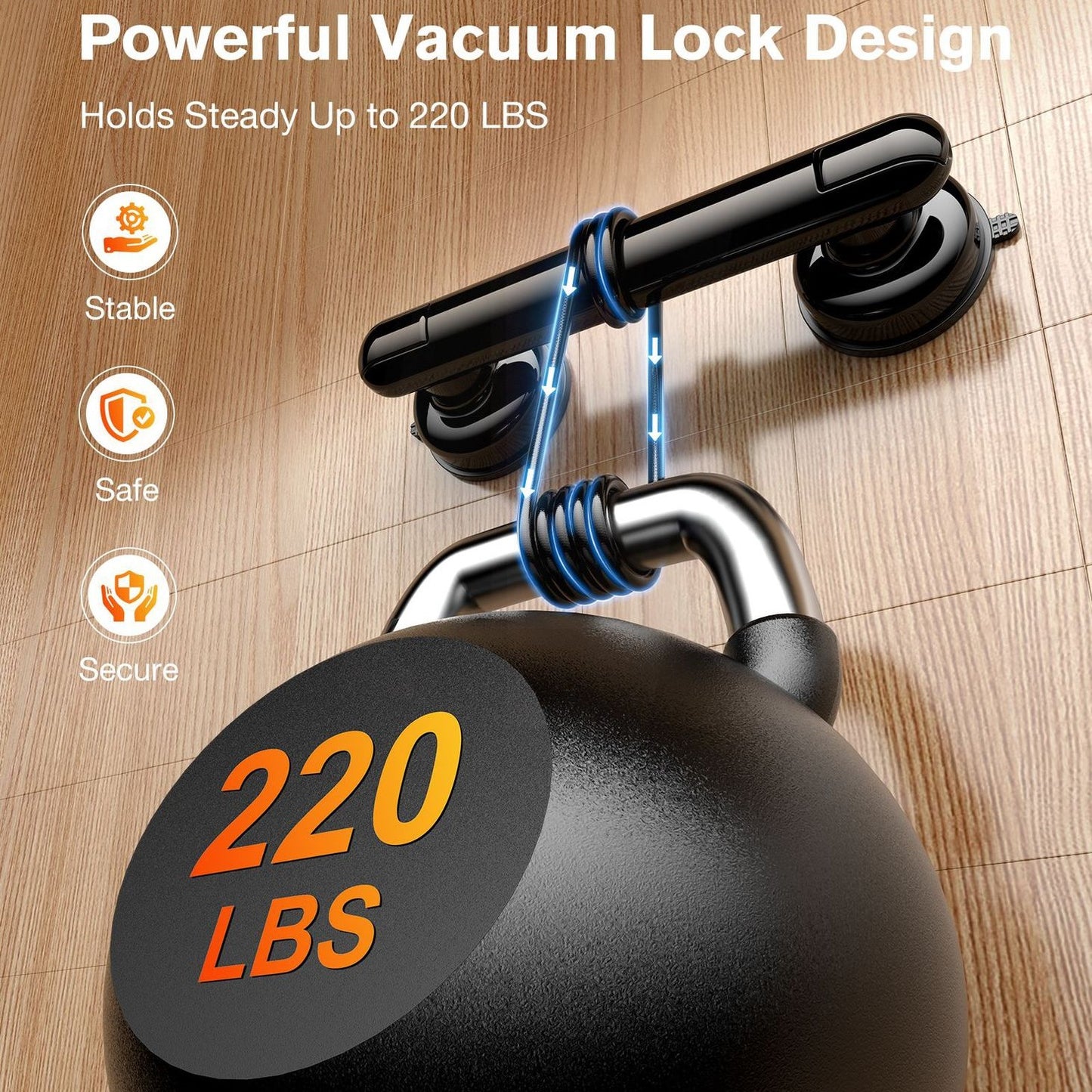 No Drilling Heavy Duty Suction Grab Bars