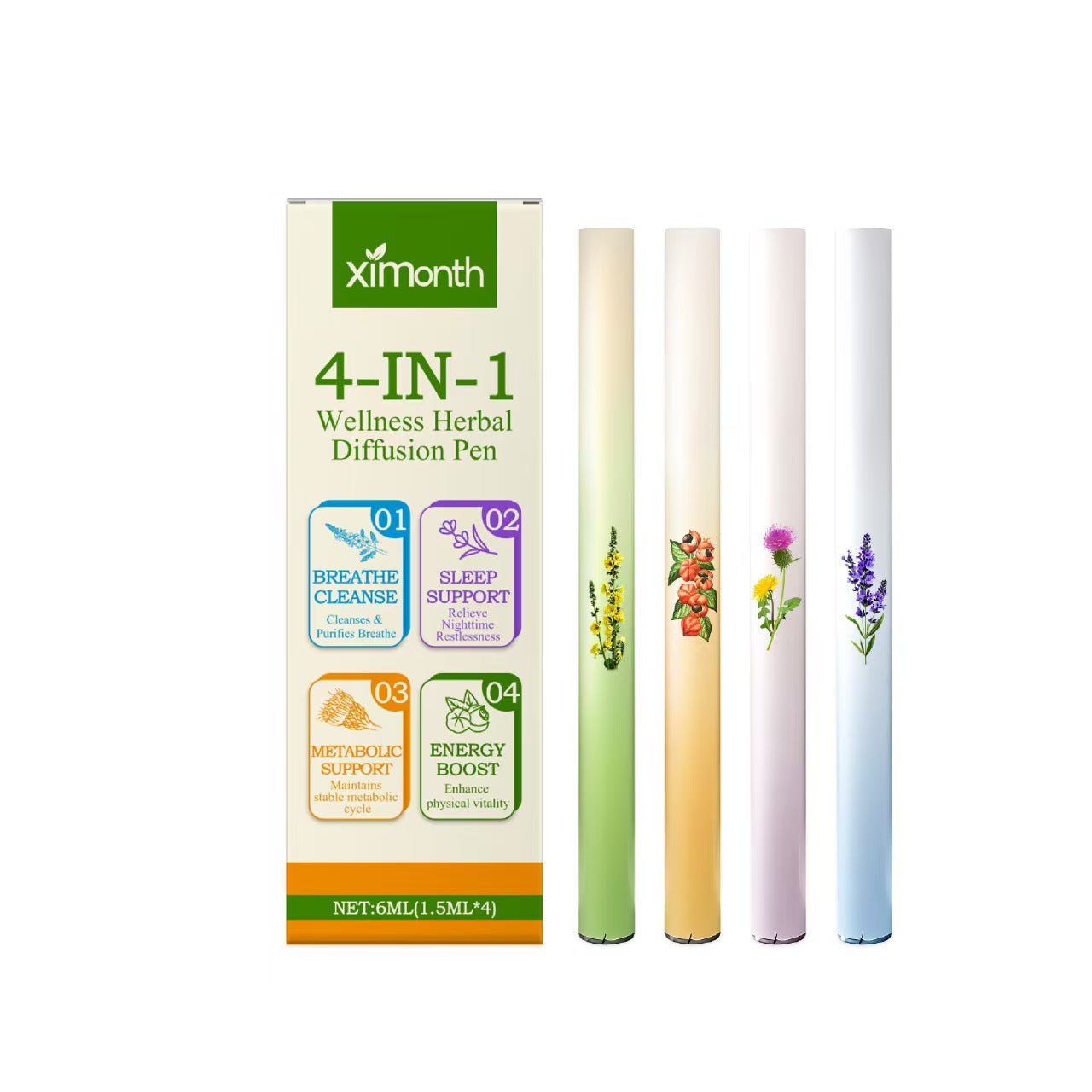 4-in-1 Herbal Diffuser Pen by Pure Botanicals