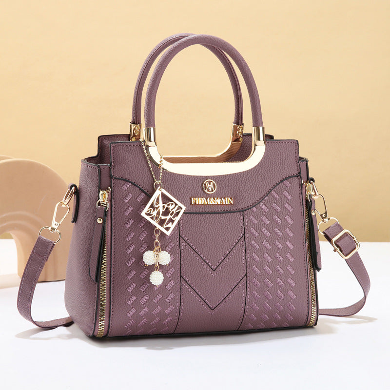 3 PCS Women's Elegant Embroidered Pattern Tote Bag