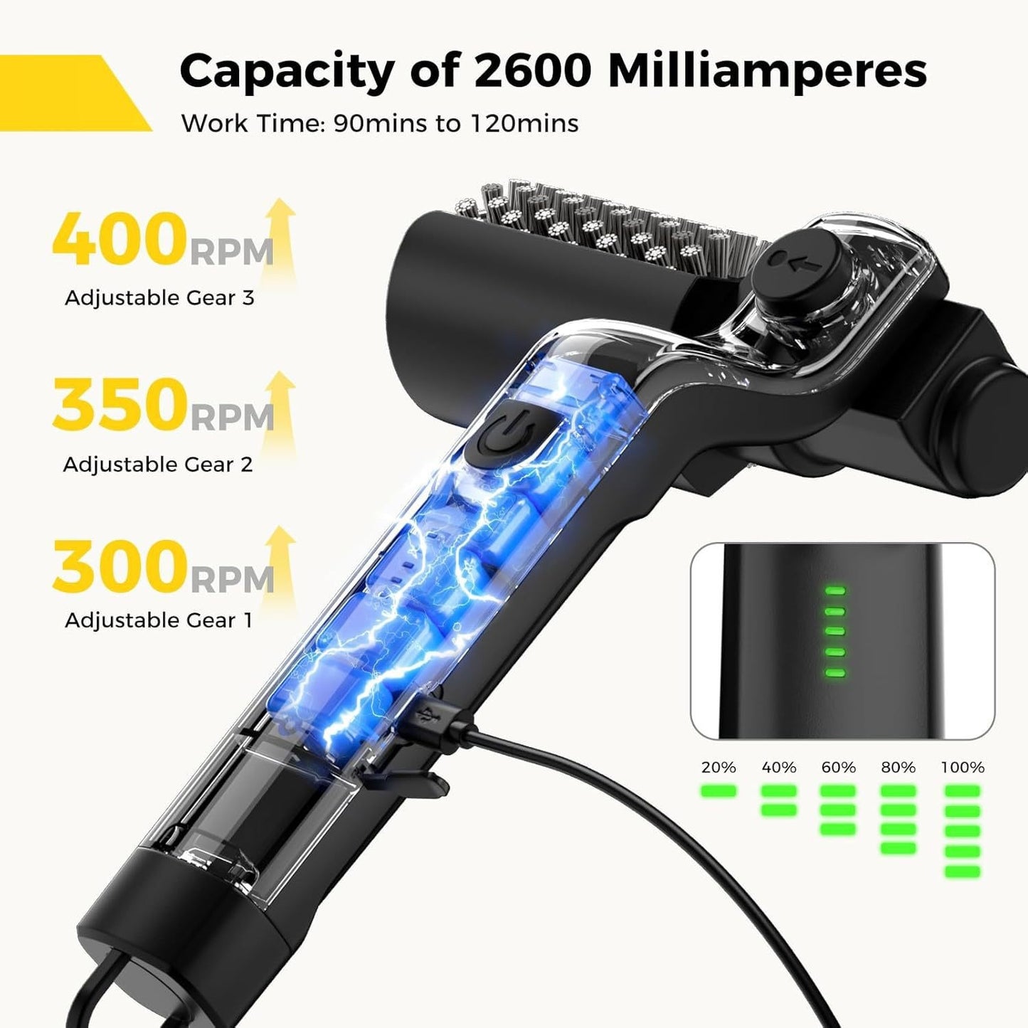 BBQ Cleaner Safe Electric Grill Brush
