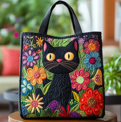 Black Cat Handmade Tote Bag