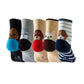 Lovely Puppy Animal Face Socks 5 Pairs
