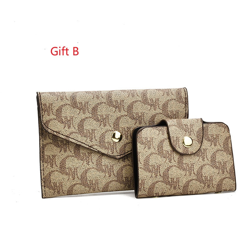 3 PCS Women's Elegant Embroidered Pattern Tote Bag