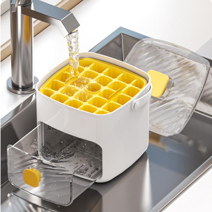 Ice Maker & Storage Bin -Instant Ice Cubes in Seconds
