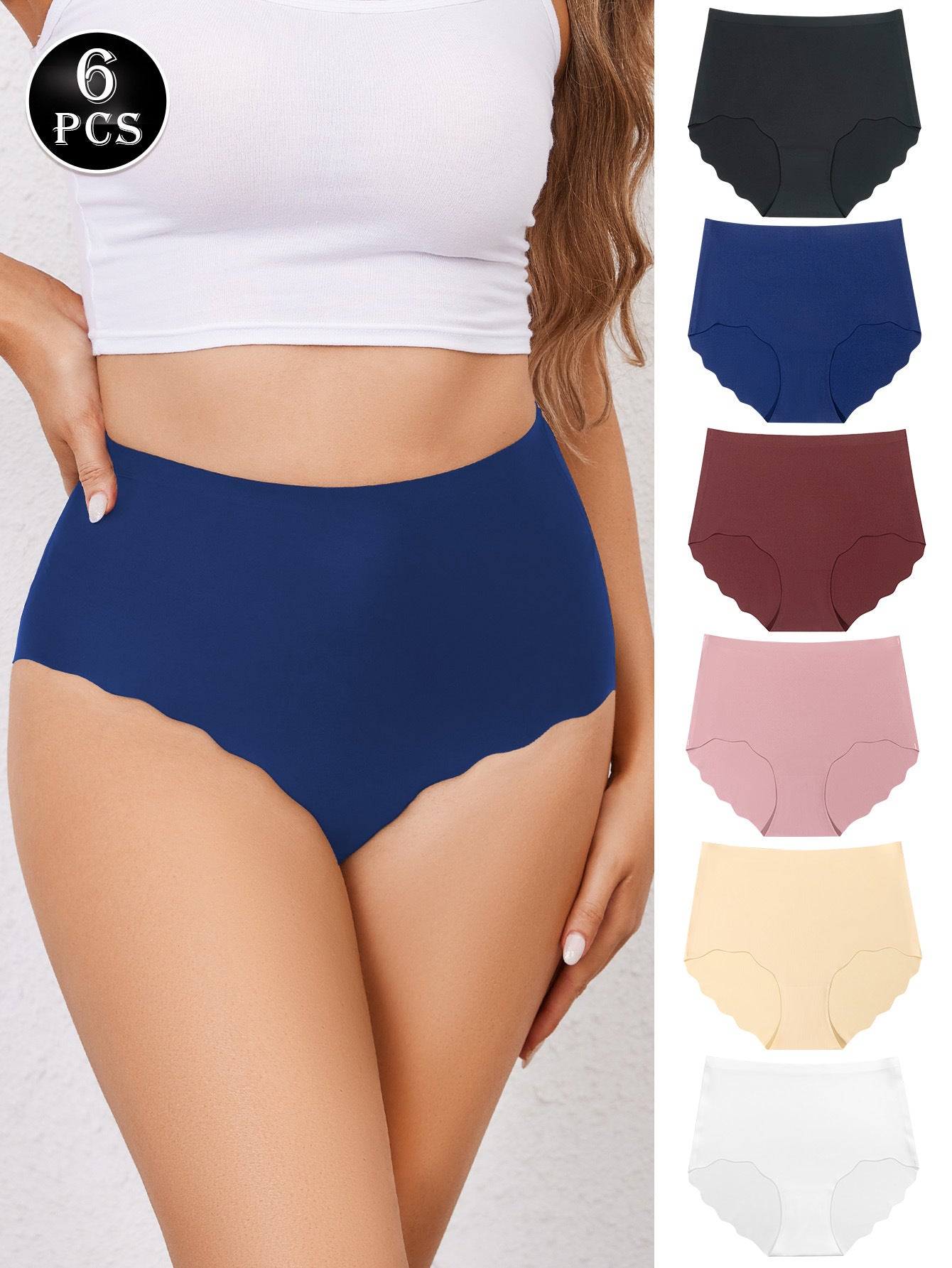6 PCS Magic Seamless Comfort High-Waist Underwear
