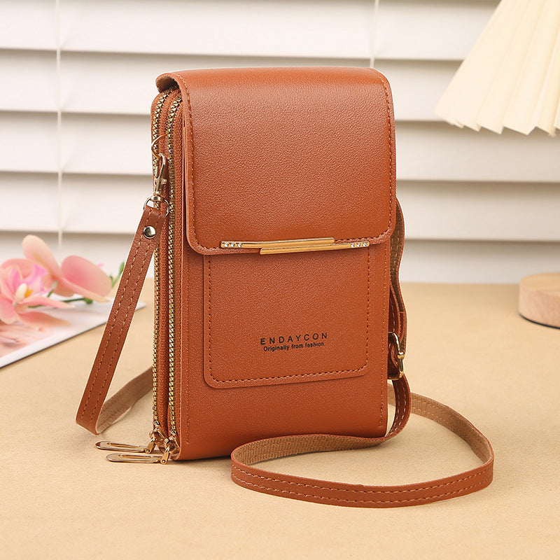 Women's Leather Cell Phone Bag