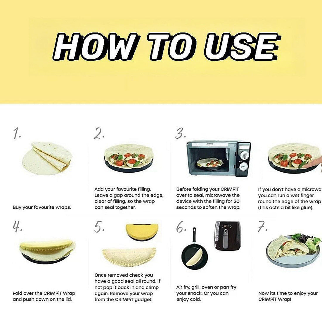 3-in-1 Adjustable Toasted Sandwich Tortilla Sealer