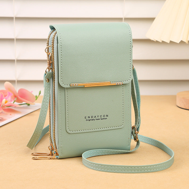 Women's Leather Cell Phone Bag