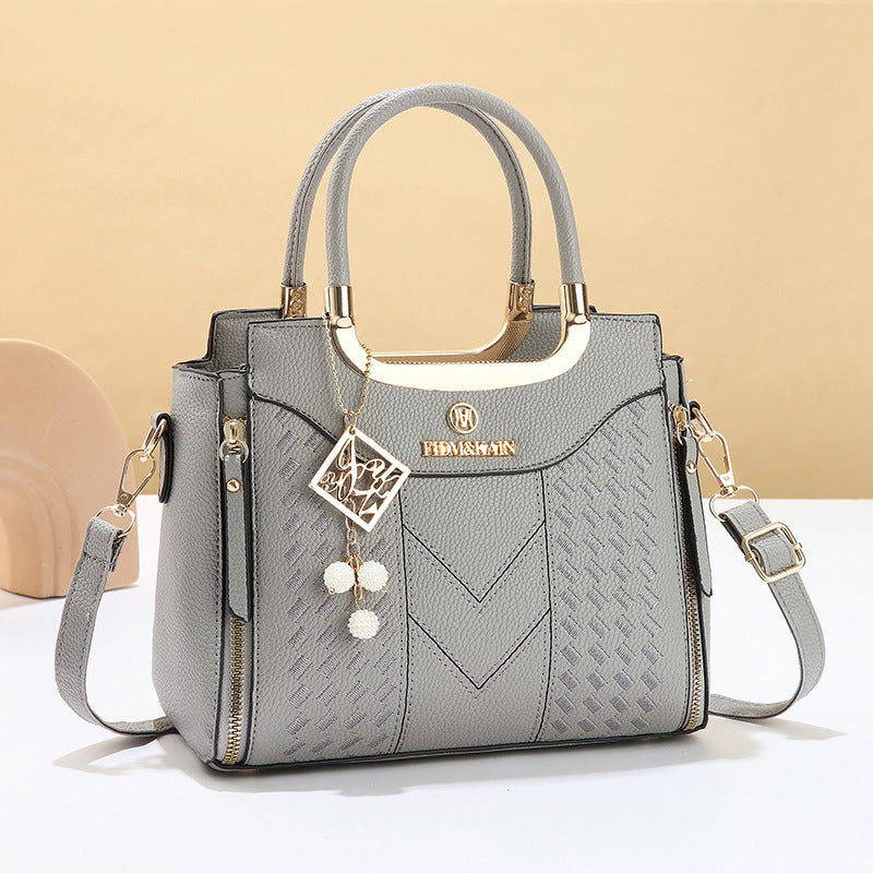 3 PCS Women's Elegant Embroidered Pattern Tote Bag