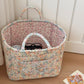 Large Capacity Floral Interior Storage Basket