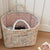 Large Capacity Floral Interior Storage Basket