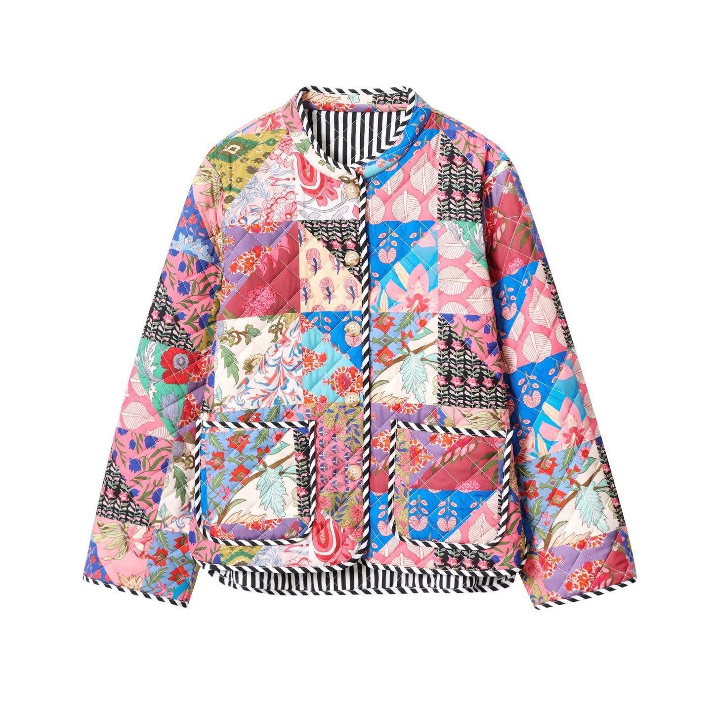 Retro Boho Quilted Jacket