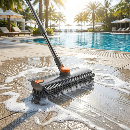 Floor Scrub Brush with Long Handle