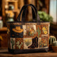 Bohemian Chicken Quilted Tote Bag