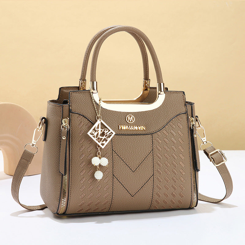 3 PCS Women's Elegant Embroidered Pattern Tote Bag